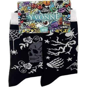 Felemás mintás bokazokni - KOPONYÁS