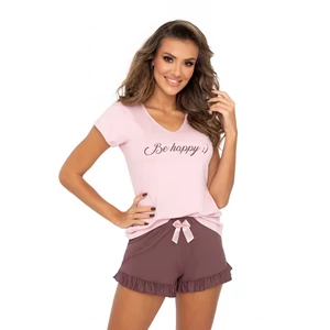 BE HAPPY 1/2 Pink Exclusive női pizsama