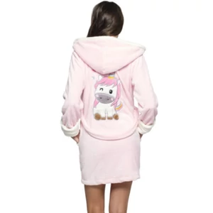 POPPY DK Baby unikornis köntös - rózsa-ekrü POPPY DK Baby unikornis köntös - rózsa-ekrü