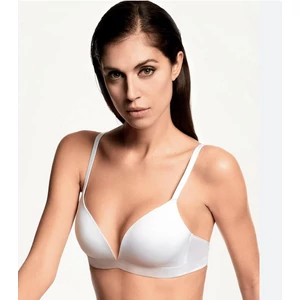 LORMAR EXTCOT 1945 merevítő nélküli, szivacsos biopamut  melltartó - FEHÉR