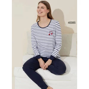 SEXEN BLUE STRIPES női pamut pizsama