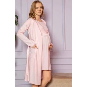 SM Kismama köntös és hálóing szett (0184) - PINK