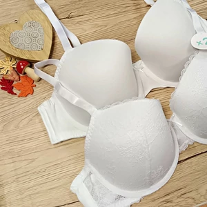 Duplacsomagos formázott, merevítős melltartó (2 db) - FEHÉR