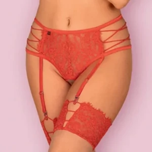 REDIOSA Red szexi harisnyatartós tanga