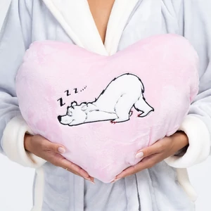 POPPY Jegesmedve hímzett párna - RÓZSASZÍN POPPY Jegesmedve hímzett párna - RÓZSASZÍN