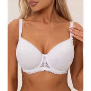 LANNY vékony szivacsos, csipkés Spacer melltartó - FEHÉR