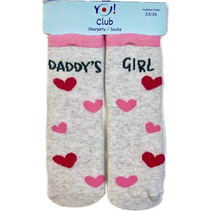 YO gyerek pamut zokni - DADDY'S GIRL