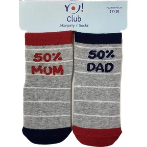 YO gyerek pamut zokni - MUM AND DAD