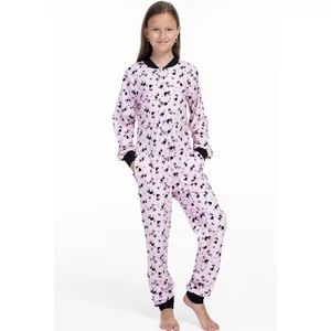 POPPY Pez Gyerek CATY CICA mintás pamut pizsama-overál 