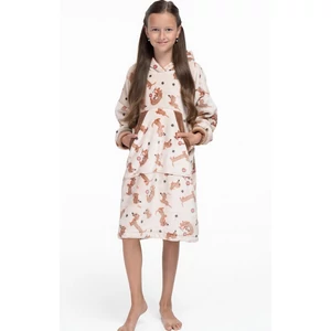 POPPY HOODIE gyerek kapucnis  takaró - KÖLYÖK TACSKÓ MINTÁS