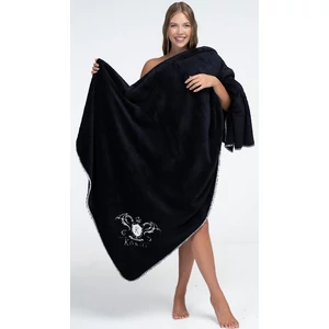 POPPY König Underwear hímzett takaró - fekete