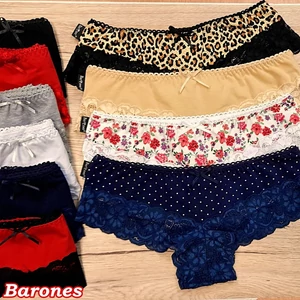 BARONES Salsa csipkés francia alsó - FEHÉR