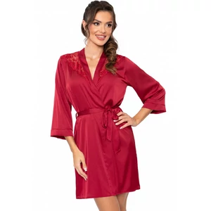 MARI Burgundy Luxus szatén köntös