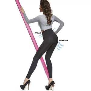 LIVIA 200 DEN-es alakformáló leggings - BLACK