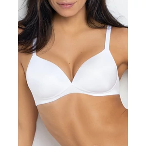 SIELEI Fantastic 1568 merevítő nélküli, vékony szivacsos melltartó - FEHÉR