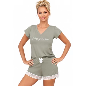 SIMPLY Olive 1/2 Exclusive női pizsama  SIMPLY Olive 1/2 Exclusive női pizsama