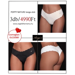 POPPY NATURE tanga alsó 3 db- os csomag 