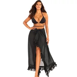 PAREO 16 Black Luxury pareo strandruha