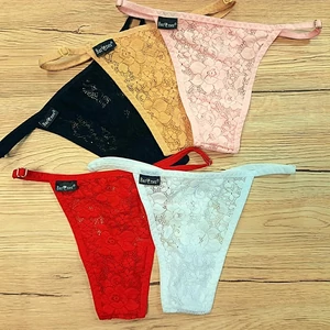 BARONES állítható pántos csipkés tanga - FEHÉR