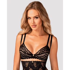 ARIENNA Black merevítős szexi melltartó 