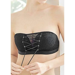 LULU fűzős, pánt nélküli melltartó 