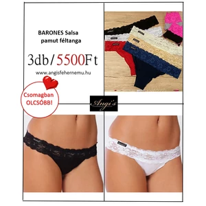 BARONES Salsa pamut féltanga alsó 3 db- os csomag 