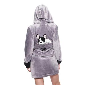 POPPY DK Frenchie Bulldog Kutya köntös - szürke-fekete POPPY DK Frenchie Bulldog Kutya köntös - szürke-fekete