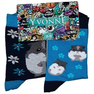 Felemás mintás bokazokni - HÖRCSÖG