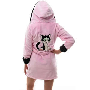 POPPY DK Caty cica köntös - rózsa-fekete