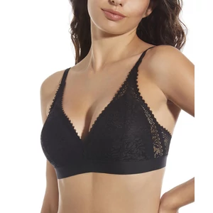 MARCELA csipkés triangolo melltartó - FEKETE
