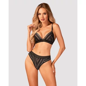 NATILYA Black szett, szexi melltartó+alsó 