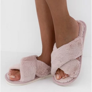 SENSIS ALORA Rosa pihe-puha papucs