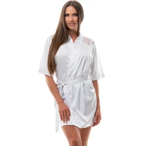 POPPY Carole szatén köntös - FEHÉR