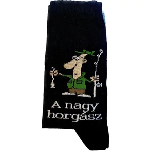 VICCES - A LEGNAGYOBB HORGÁSZ - feliratú bokazokni