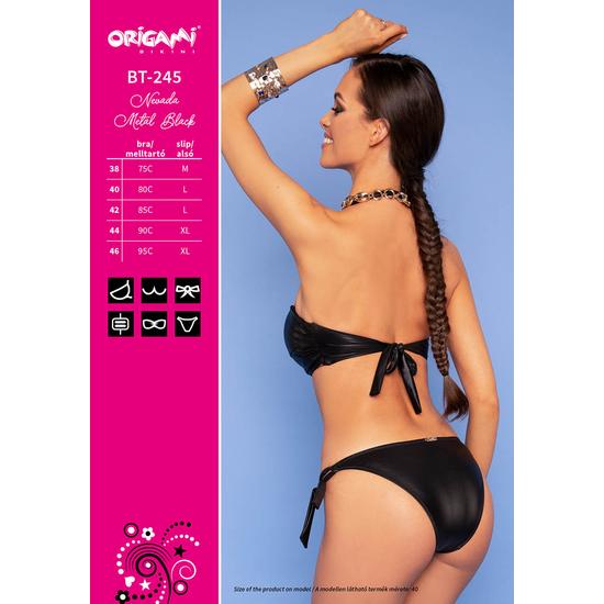 Nevada Metal Black  BT-245  Origami Bikini