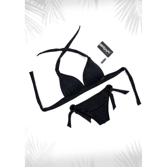 Tenerife Glossy Black P-LX-601 Origami Bikini