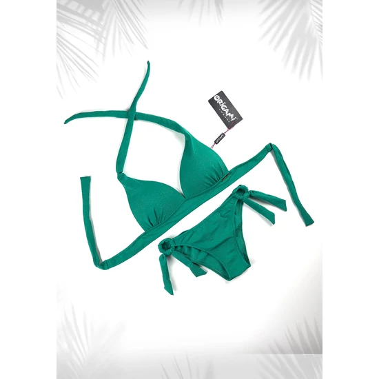 Tenerife Glossy Green P-LX-602 Origami Bikini 