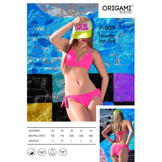 Tenerife Hot Pink P-609 Origami Bikini