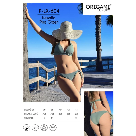 Tenerife Pike Green P-LX-604 Origami Bikini