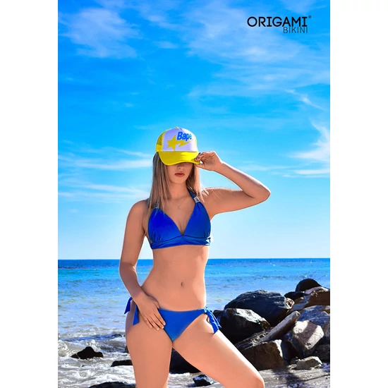 Tenerife Shiny Azure P-608 Origami Bikini