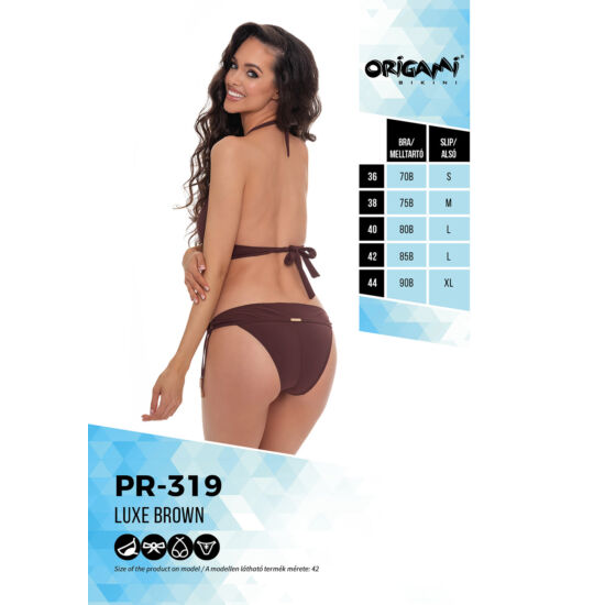 Luxe Brown PR-319 Origami Bikini 