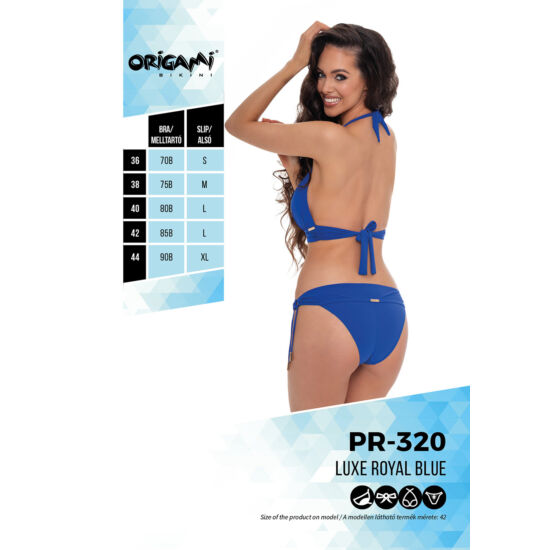 Luxe Royal Blue PR-320 Origami Bikini 