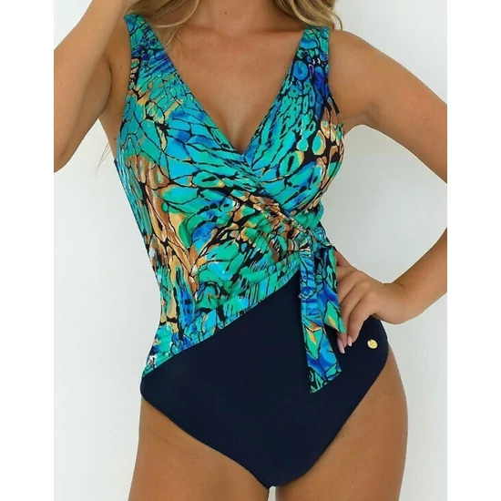 DENPASAR 12 Navy blue Luxury egyrészes fürdőruha