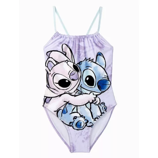 DISNEY Lilo és Stitch love lila gyerek fürdőruha