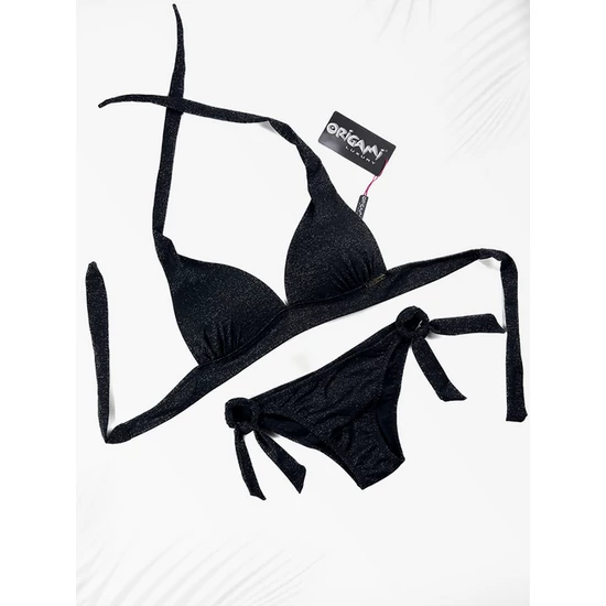 Nevada Black Lurex P-LX-LTD-701 Origami Bikini