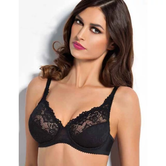 SIELEI Donna 945 merevítős melltartó - FEKETE