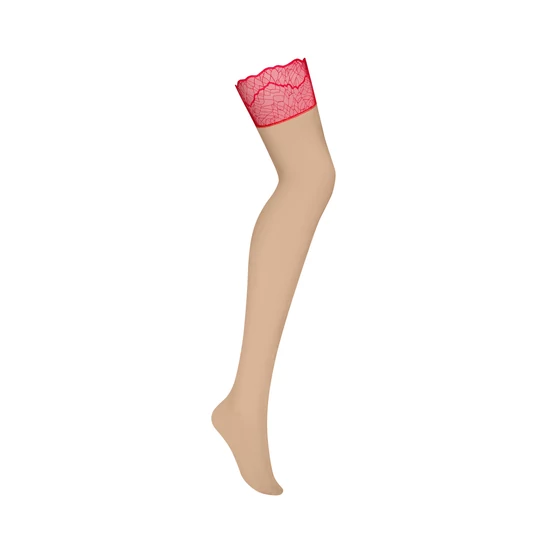 CUPIDE DESIR  Red/Beige szilikon nélküli combfix