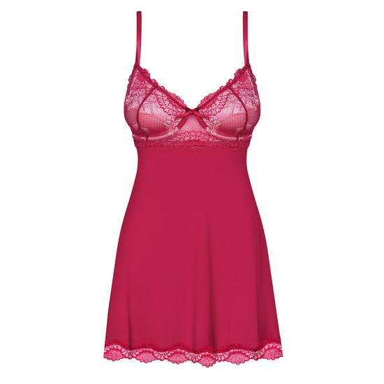ROSALYNE Red fehérnemű, szexi merevítős, szivacsos babydoll+tanga