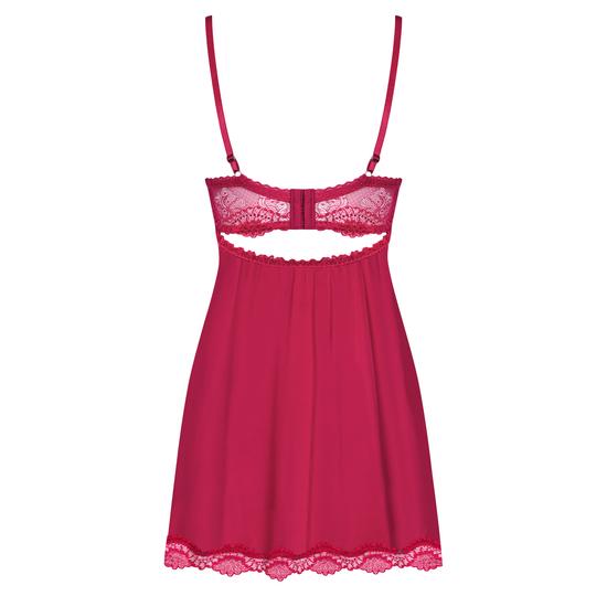 ROSALYNE Red fehérnemű, szexi merevítős, szivacsos babydoll+tanga