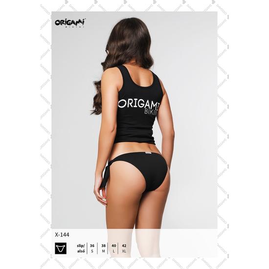 ORIGAMI BIKINI X-144 teli alsó - FEKETE